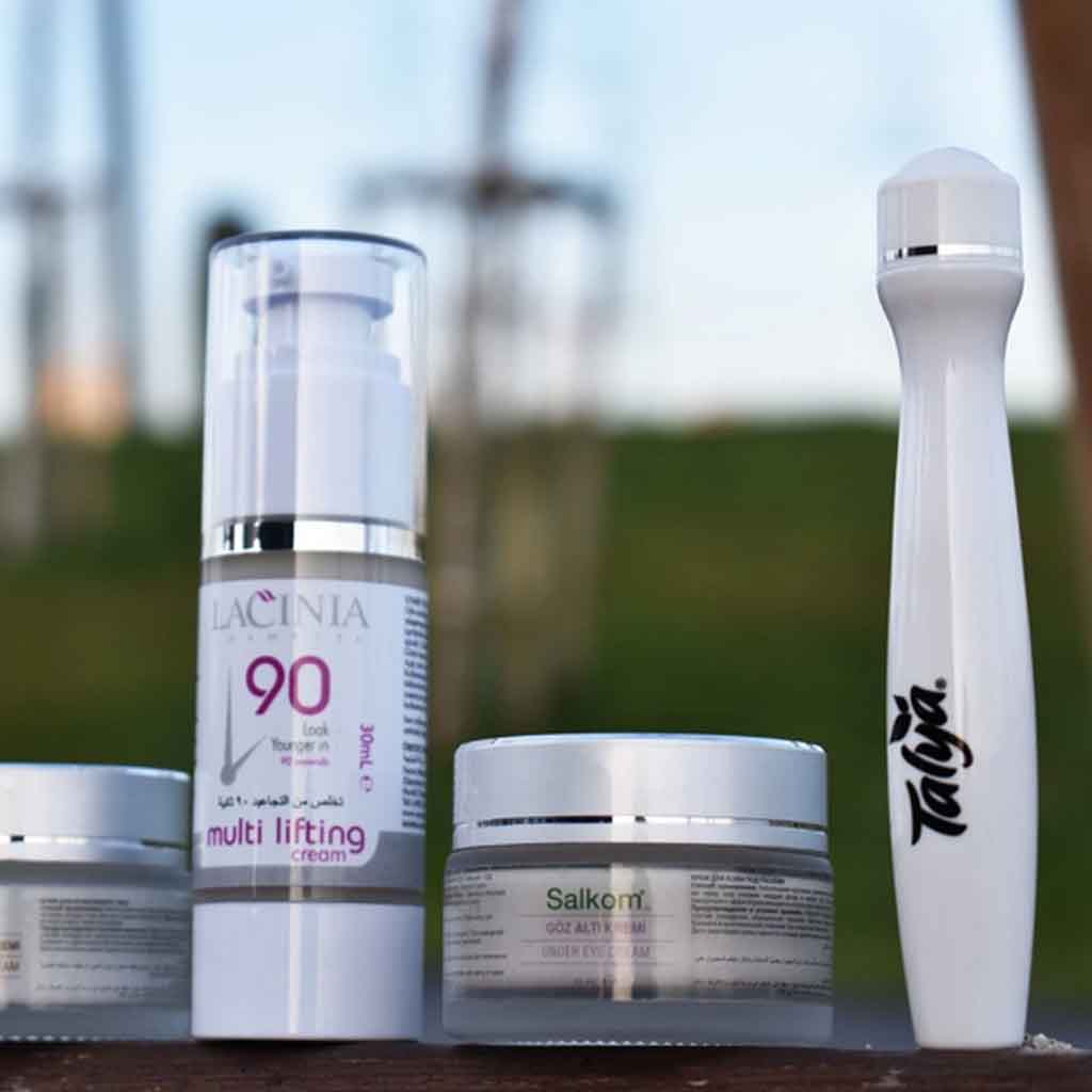 A colleciton of products as a set from Lacinia, Talya, and Salkom brands and how they could be combined to best serve our customers
